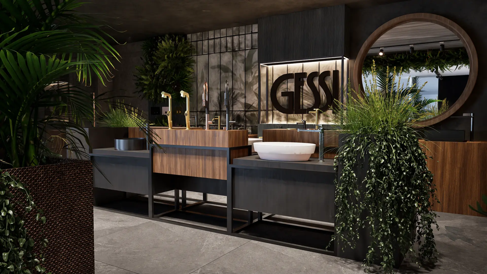 Showroom GESSI - spolupráce s Indesign